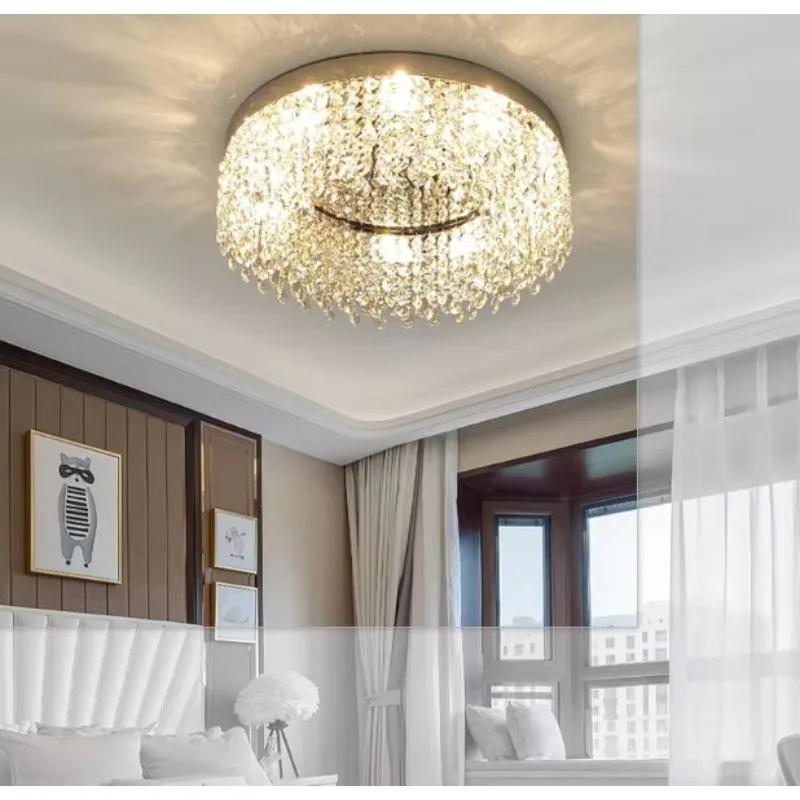 New Design Modern Glass Ceiling Lamp Shades Indoor Led Room Lights  Recessed Crystal for Home Ceiling