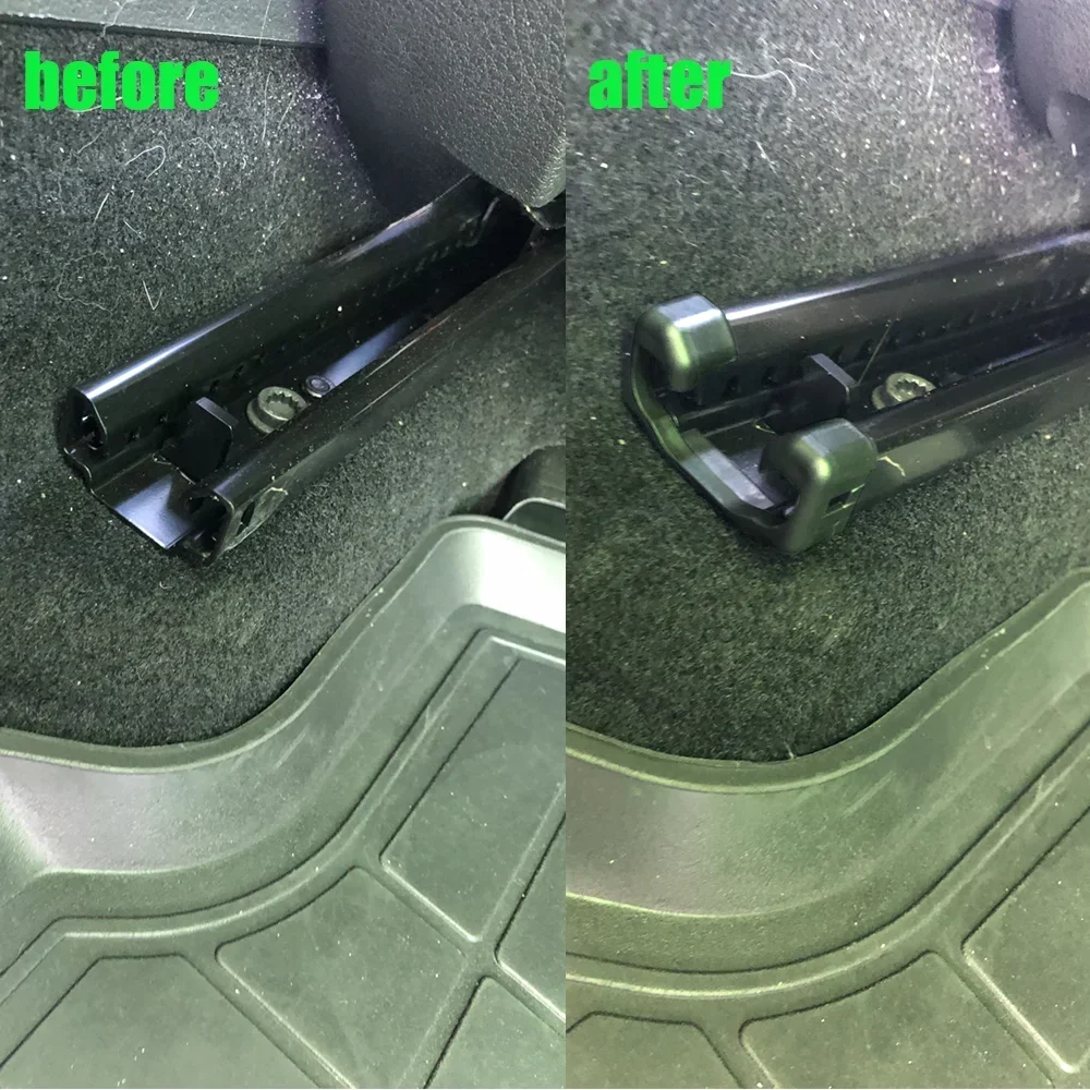 2Pc Seat Slide Rail Clip, Seat Track End Cover Replacement Part 5N0881347A, Seat Guide Rail Stopper Clip for Car Interior Repair