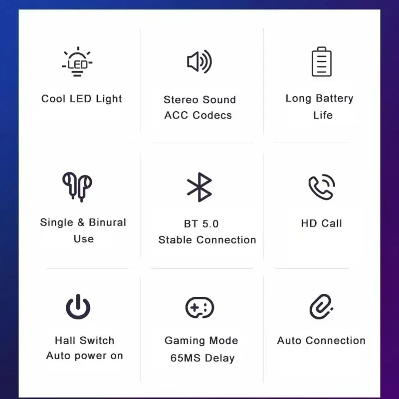 جديد TWS سماعات بلوتوث سماعات ألعاب لاسلكية 65 مللي ثانية الكمون المنخفض سماعات أذن Fone ألعاب سماعة ألعاب مع هيئة التصنيع العسكري Handfree #6