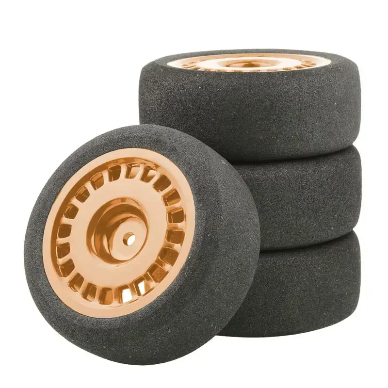 Juego de llantas de rueda de esponja para neumáticos de espuma, 4 Uds., 68mm, para Wltoys 144001 124016 124017 124018 124019 104001, piezas de mejora de coche RC