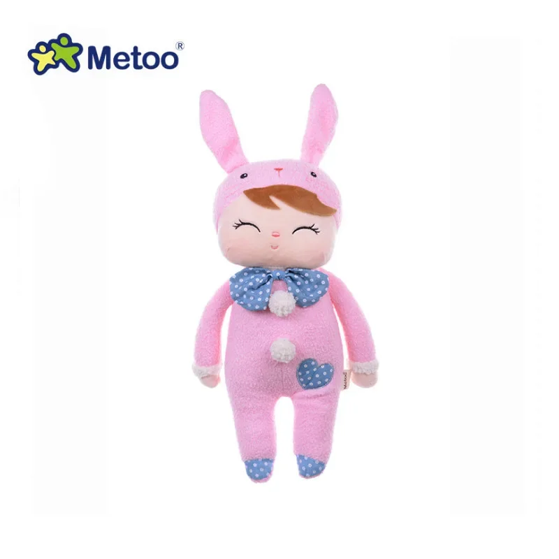 Metoo Doll Plush Toys For Girls Baby Kawaii Mother and Kid Style 2 Piece Angela For Children Christmas Birthday Gift