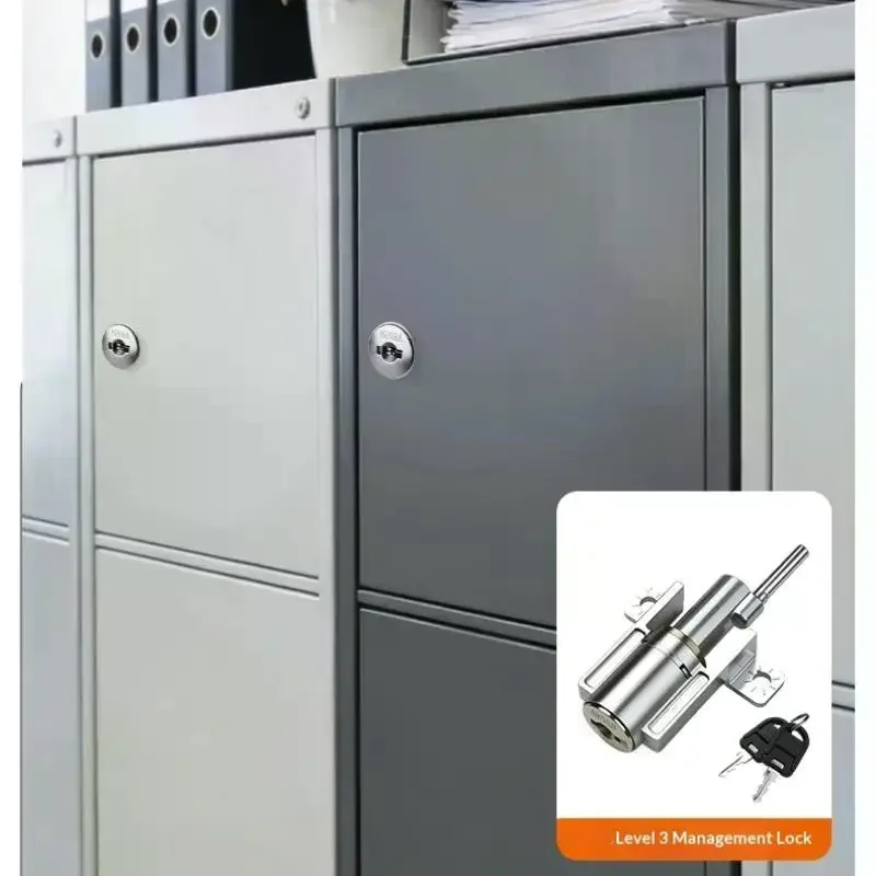 Zinc Alloy 3 Level Management Cabinet Lock With Key For Filing Cabinets Drawer Storage