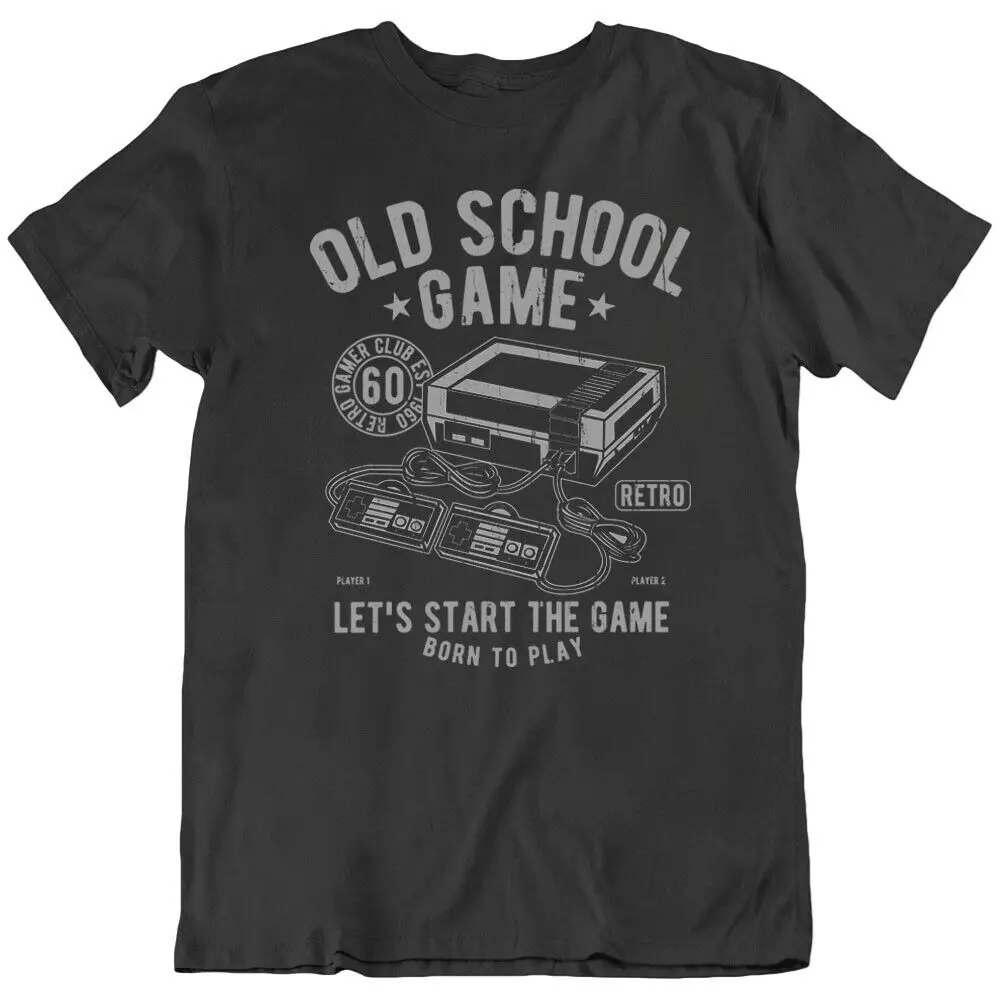 Old Game Old School video game Retro gamer digital control player T Shirt New