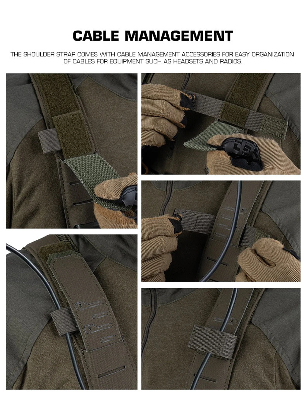 Taktische Brusttasche mit Modularem, Skalierbarem MOLLE-Frontpanel, Atmungsaktive HX-Weste für Outdoor-Jagd und Airsoft – Detail 18