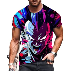 Essentials T Shirt for Men Printed T-shirt Dragon Ball Z Streetwear Tops 2024 Goku Vegeta T-shirts Men's Harajuku Style 110-6XL