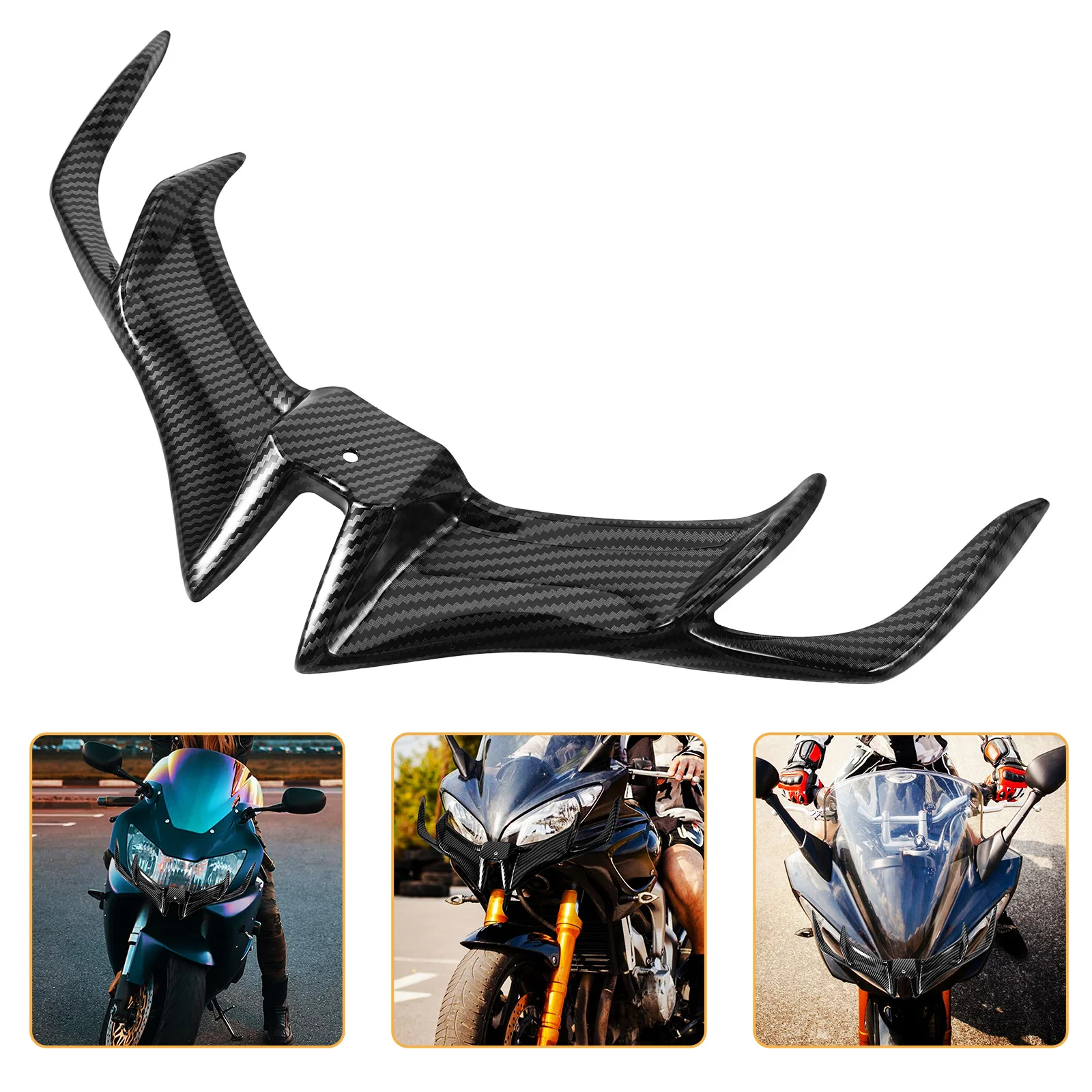 

Motorcycle Fairing Styling Spoiler Wind Deflector Abs Material Easy Install Universal Fitment For Motorcycles