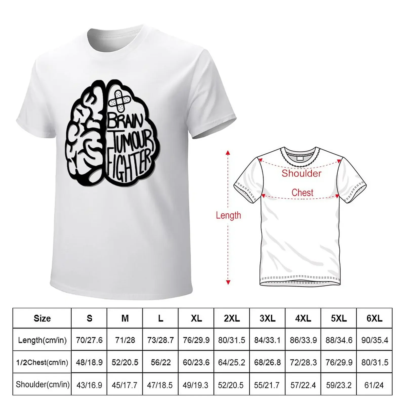 Brain Tumour Fighter T-Shirt summer tops new edition t shirts men