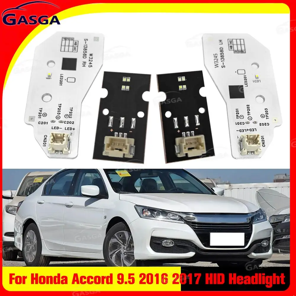 For Honda Accord 9.5 2016-2017 Low Version Car Headlights DRL Light Guide Strip Circuit Board Light Source Board Chip Board