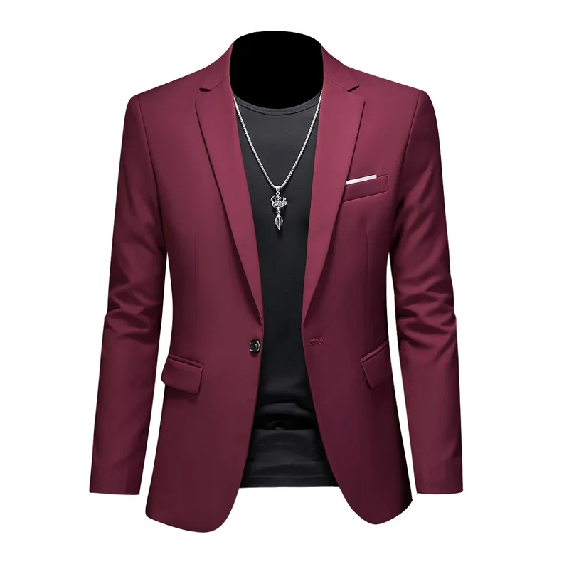 

Men Spring High Quality Business Suit Jackets Male Solid Color Fashion Office Dress Suit Jackets Casual Tuxedo 6XL 5XL 4XL