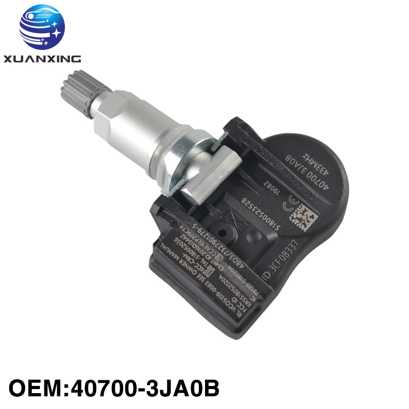 

40700-3VU0A TPMS Tire Pressure Sensor Monitoring System PMV-CA14/PMV-CA74 433MHz High Quality For Renault/Nissan