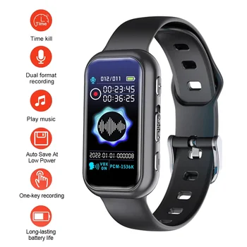 Digital Voice Recorder Wristwatch – 8GB/16GB/32GB/64GB Voice-Activated Dictaphone with Noise Reduction & MP3 Player 1