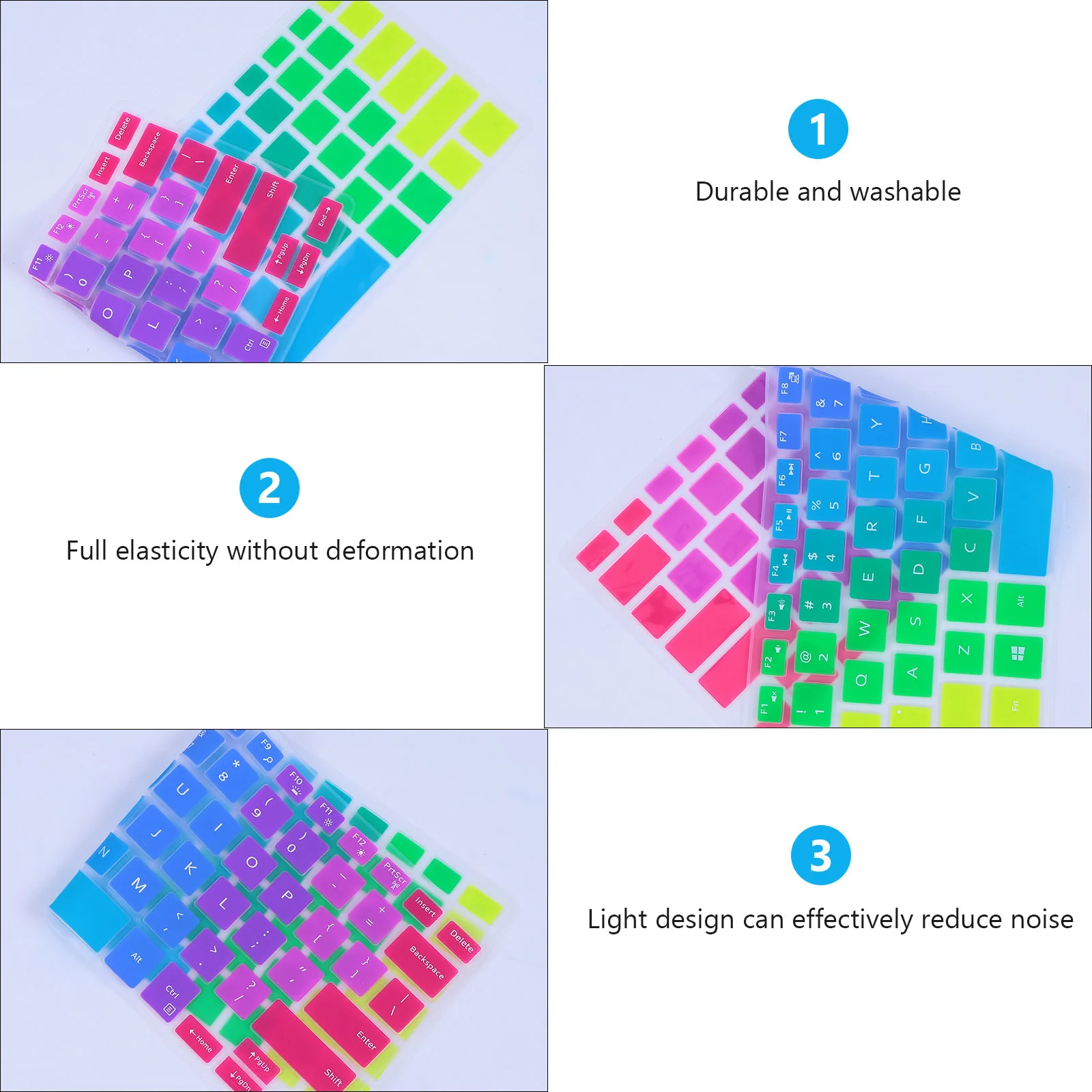 1Pcs Dust-Proof Silicone Keyboard Cover High Elastic Protective Film Compatible 137000 7370 Lightweight Waterproof