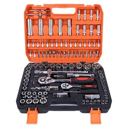 108pcs Tool Combination Set Socket Car Motorcycle Bicycle Repair Mixed Hand Tool Set with Tool Box Wrench