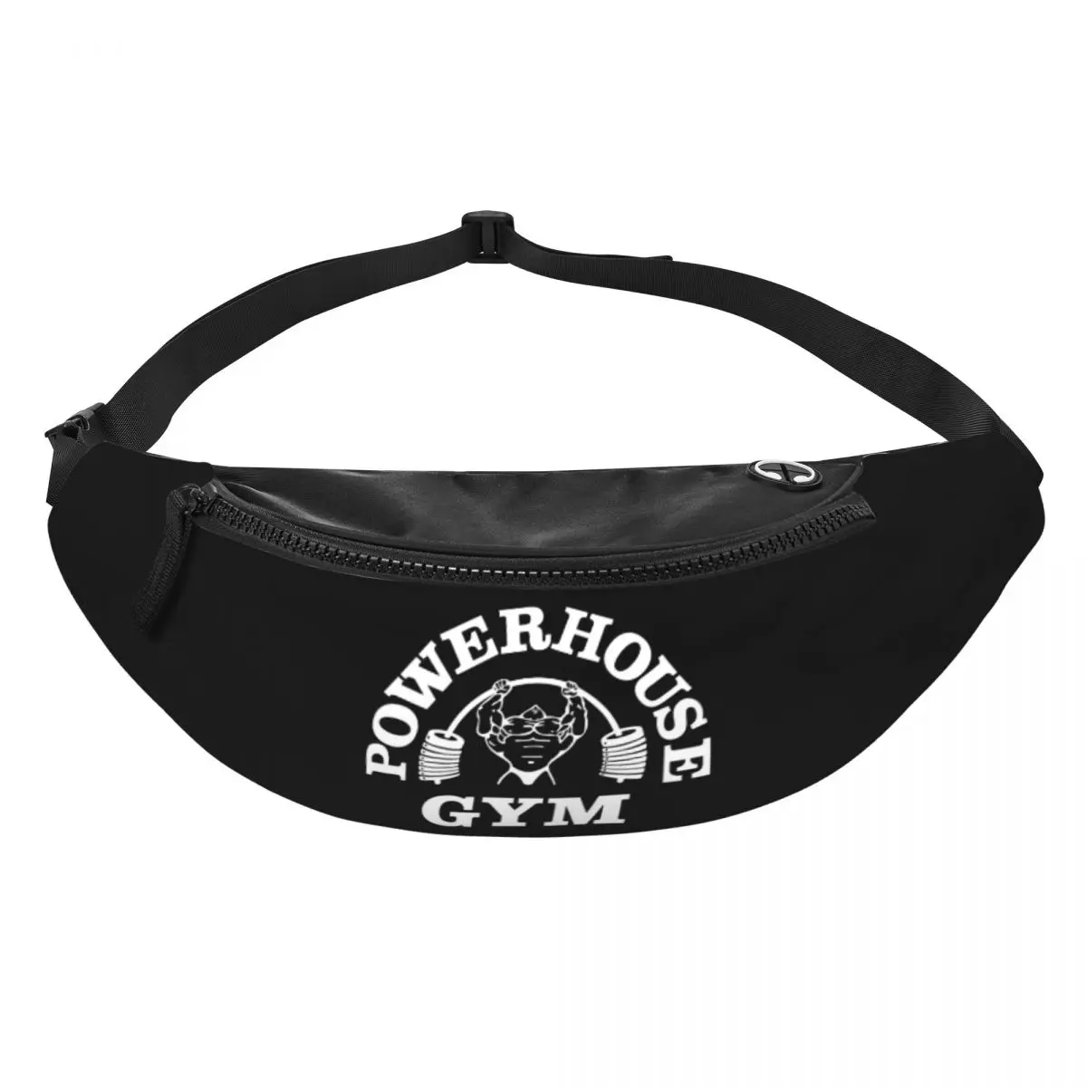 Powerhouse Gym Fanny Pack for Men Women Cool Fitness Muscle Bodybuilding Crossbody Waist Bag Travel Hiking Phone Money Pouch