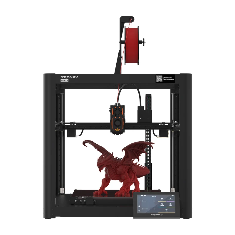 

TRONXY VEHO 4 FDM 3D-принтер Большой размер сборки 400x400x400 мм 3D-принтер DIY Kit 600 мм/с Быстрая скорость Полный комплект принтера impresora 3d