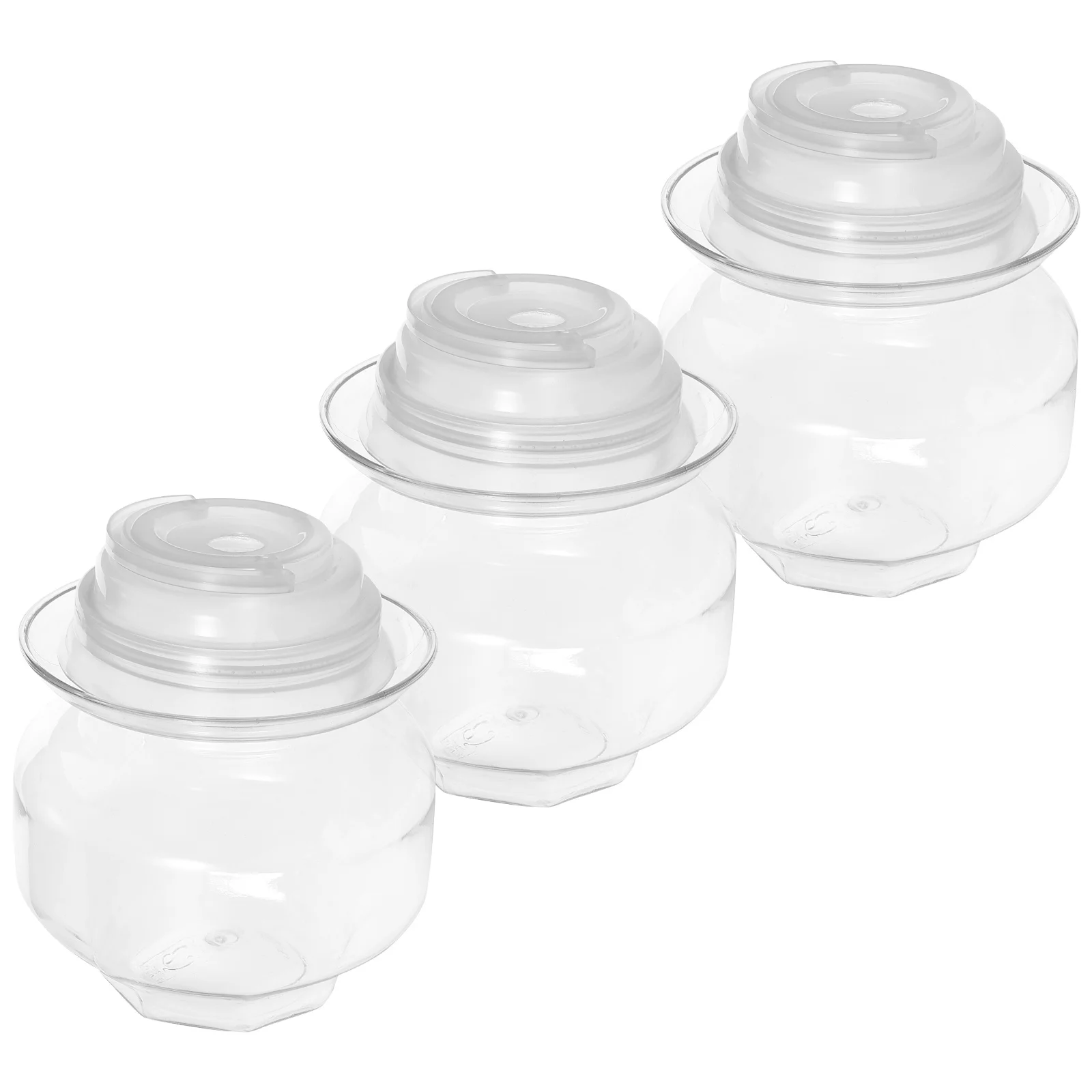 3Pcs Juice Bottles Milk Tea Bottle Wide Mouth Plastic Drink Container Portable Beverage Bottle for Party Outdoor Use