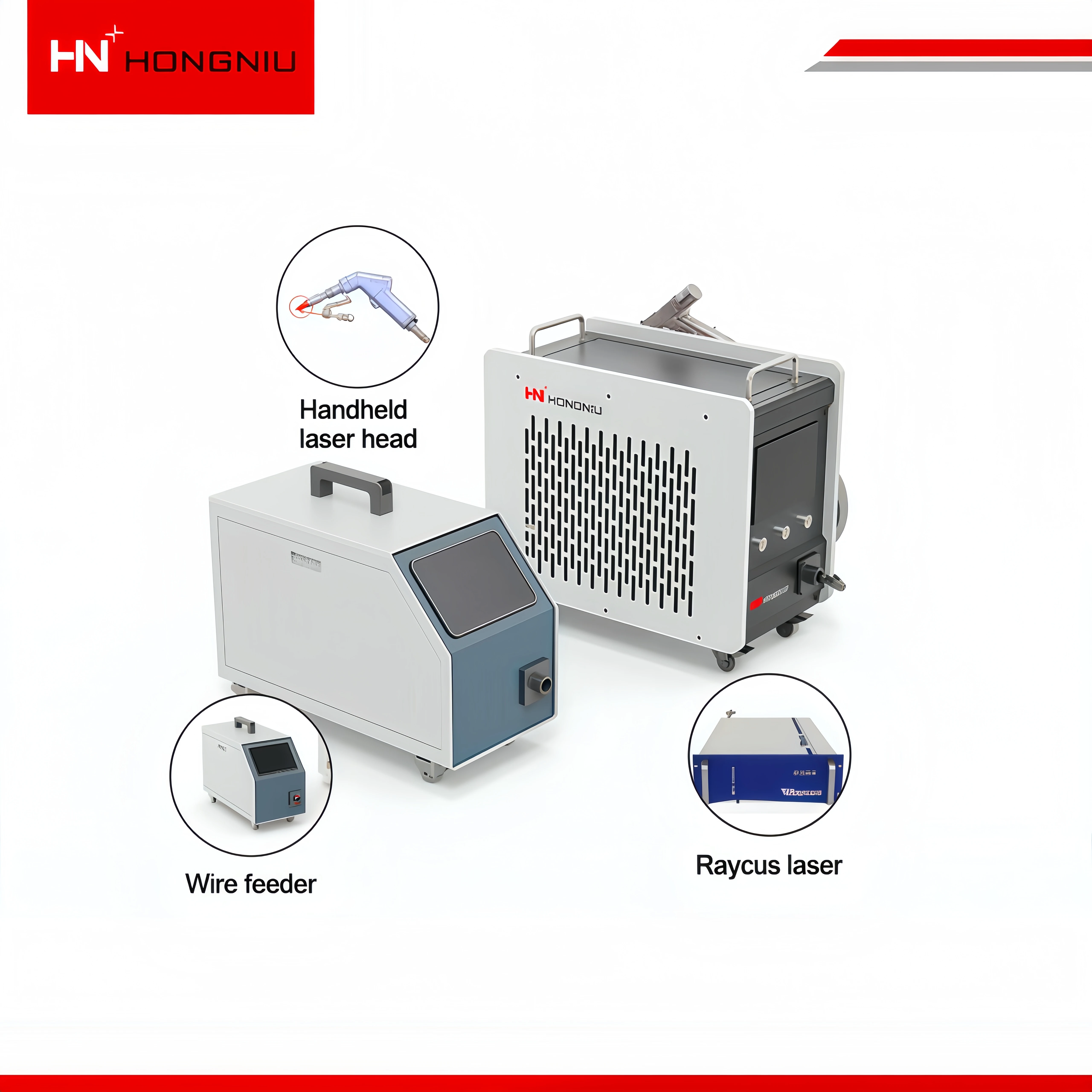 HN Laser Handheld Fiber Laser Welder 2000W Air Cooling Precision Welding for Carbon Steel & Aluminum