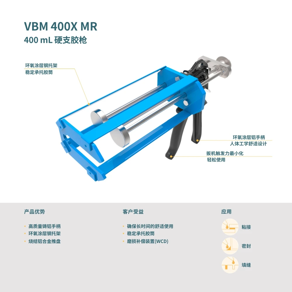 SULZER COX VBM 400X MR A دليل مكونين 400 مللي 1/2/4/10:1 موزع لخراطيش مسدس الغراء