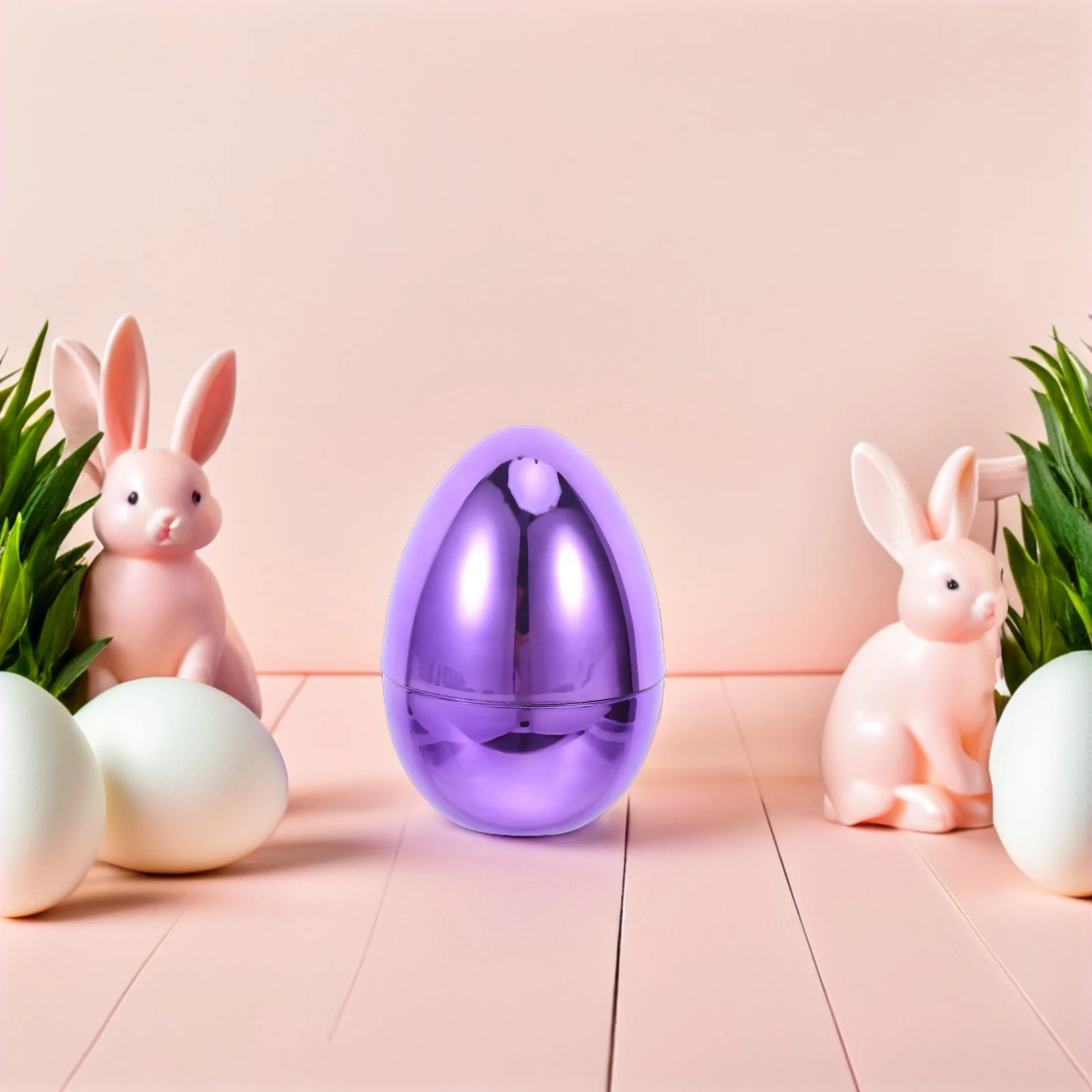 

5Pcs Plastic Easter Egg Shaped Boxes Refillable Empty Candy Container Party Favor Eggs Fillable Openable Egg for Easter Party