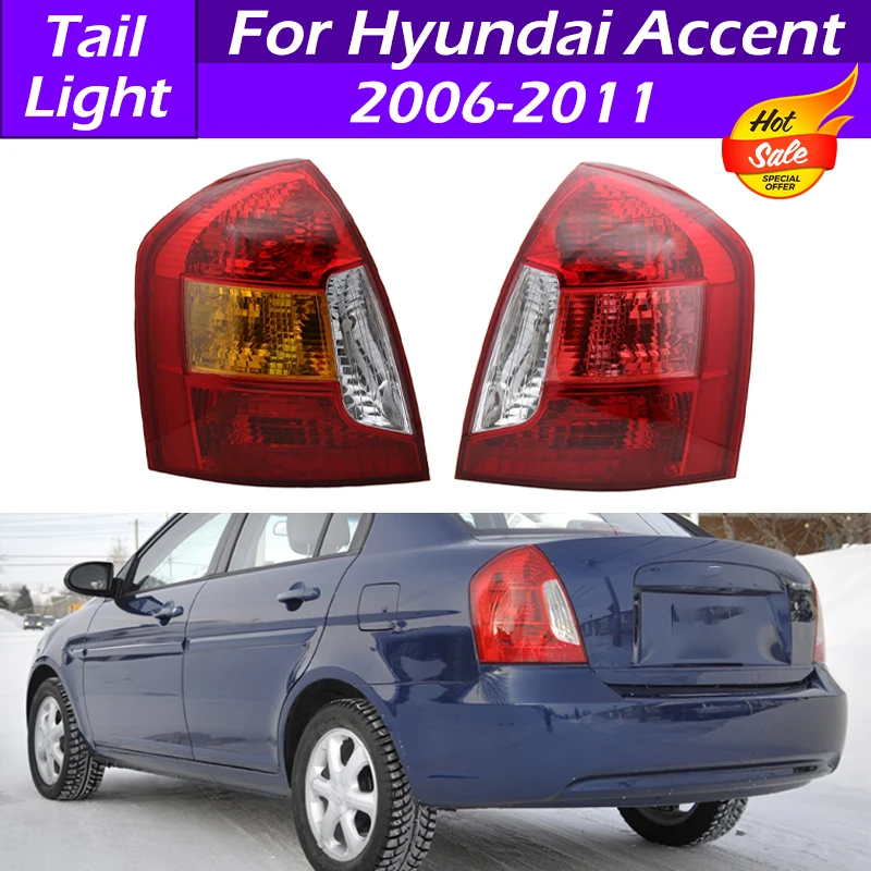 

92402-1E010 Car Rear Tail Light Tail Lamp No Bulb Brake Light Taillight Cover For Hyundai Accent 2006 2007 2008 2009 2010 2011