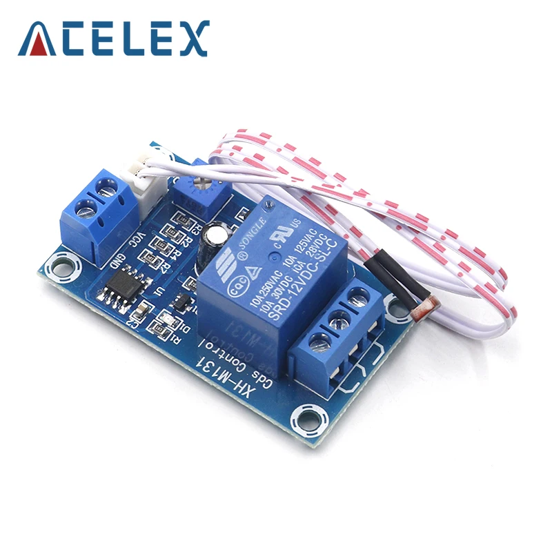 XH-M131 DC 5V / 12V Light Control Switch Photoresistor Relay Module Detection Sensor 10A brightness Automatic Control Module