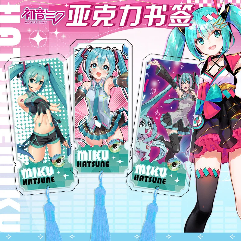 Miku Acrylic Bookmarks JP Anime Goods Birthday Gifts Collection Men Woman In Stock