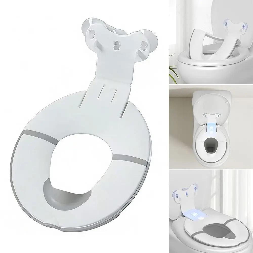 

Foldable Children’s Toilet Seat Portable Multifunctional Splash-proof Toilet Seats With Suction Cup Toilet Accessories