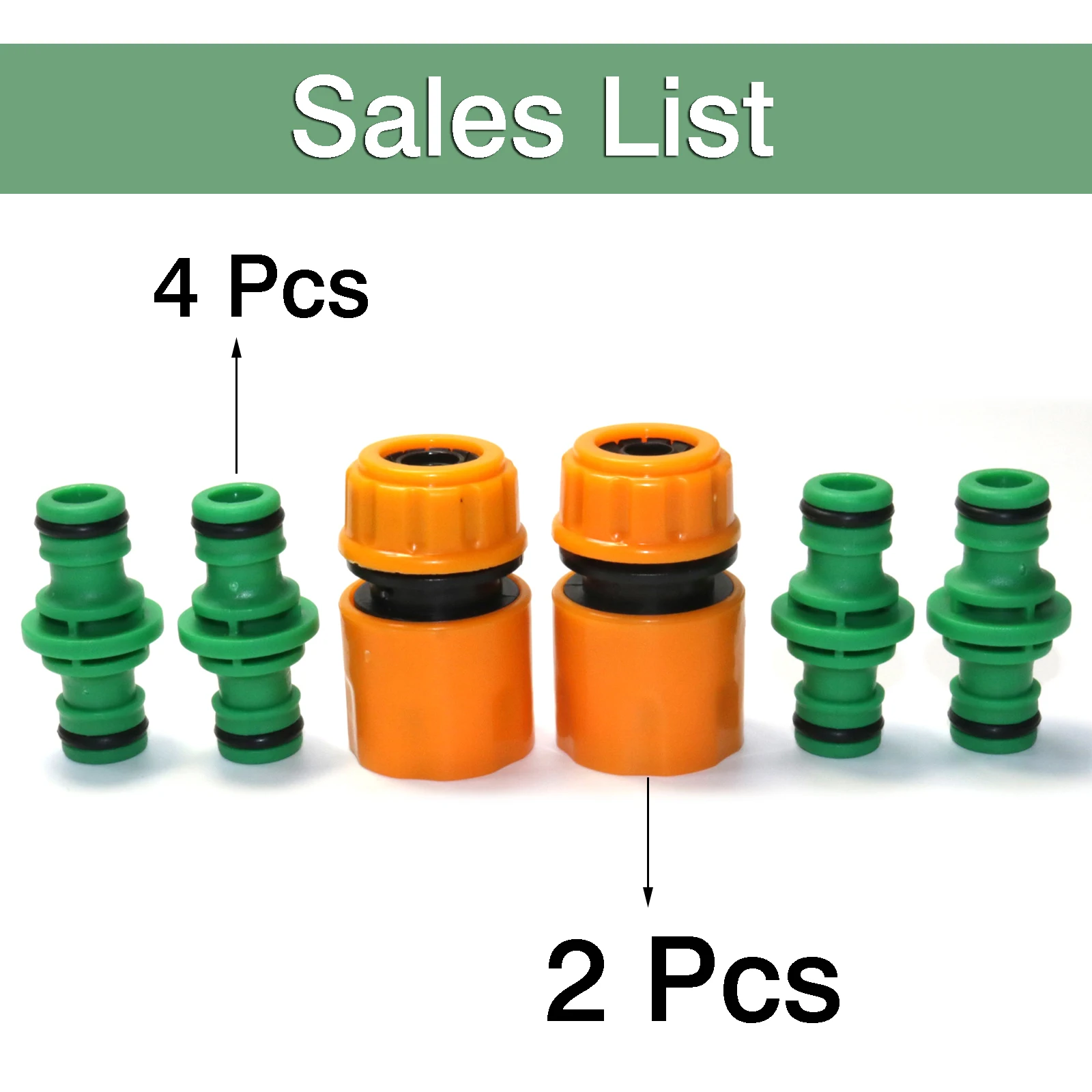 6Pc Garden Hose Con… - image