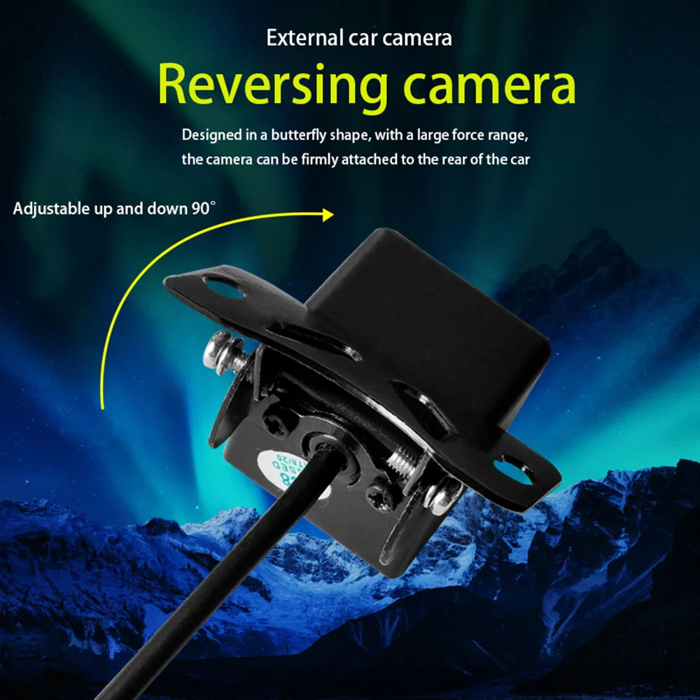 Night Vision Reversing Auto Parking Monitor Car Rear View Camera CCD IP68 Waterproof 170 Degree High-Definition Image Auto Tools