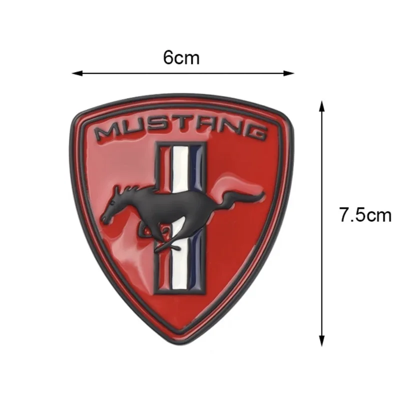 3D Car Badge Body Side Metal Stickers Shield Styling Auto Accesorios For Ford Mustang 350 500 GT Cobra