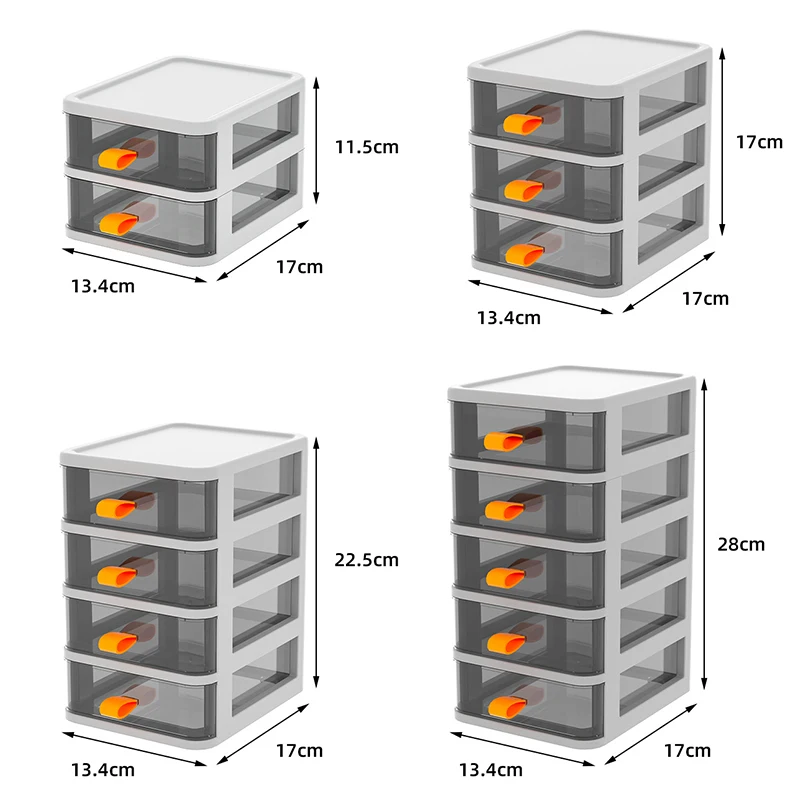 WBBOOMING Multi-layer Drawer Plastic Office Storage Small Box And Bin Desk Finishing Artifacts Stationery Sundry Organizerr