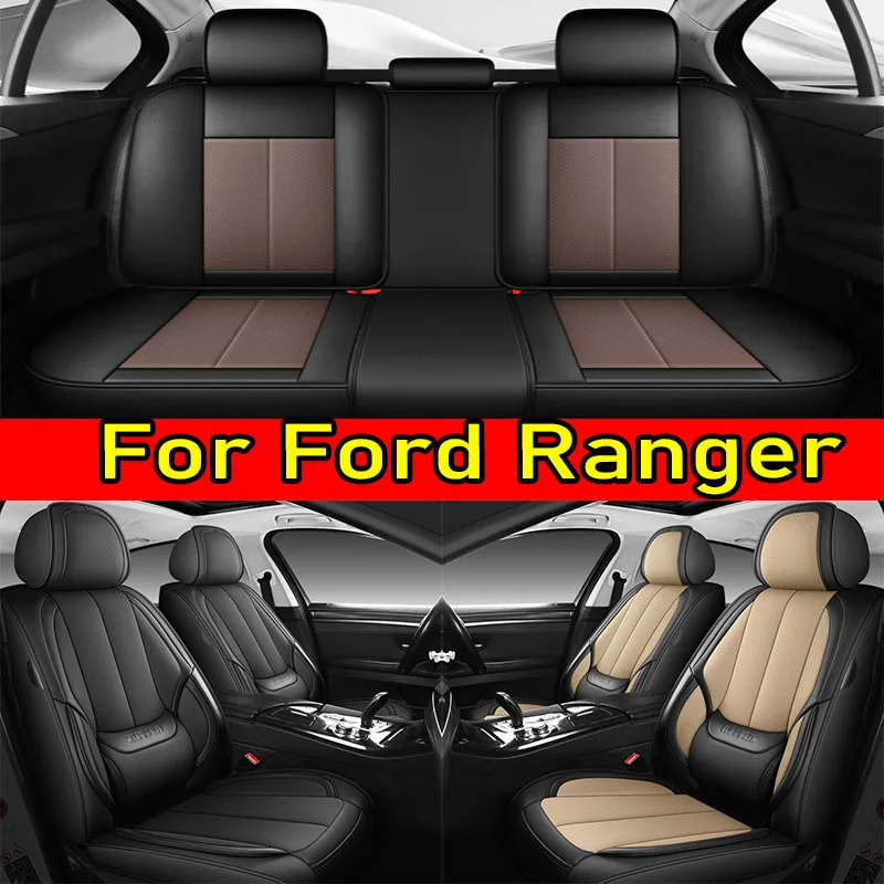 

Чехол на автомобильное сиденье Ford Ranger, водонепроницаемый, износостойкий, из искусственной кожи, мягкий, с полной оберткой, водонепроницаемый, износостойкий, чехол на сиденье