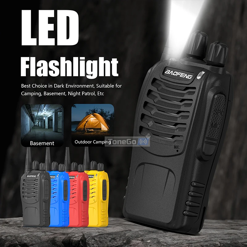 1/2/4x Baofeng BF-888S جهاز اتصال لاسلكي Type-C شحن UHF 5 كجم طويل المدى BF-8888 Pro 16CH أزرق أصفر لحم الخنزير اتجاهين راديو للصيد