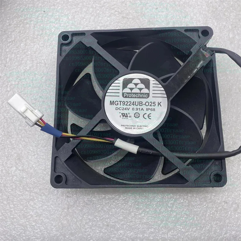 

for Magic MGT9224UB-O25K IP68 waterproof Server Cooling Fan DC 24V 0.91A 90X90X25mm 4-Wire