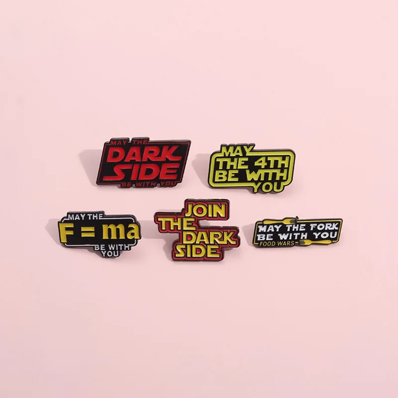 Colored Phrase Letter Metal Brooch OK,PNK,HSS,START NOW Phrase Badge Punk Slogan Lapel Pins Jewelry Gift Letters Brooch Accessor