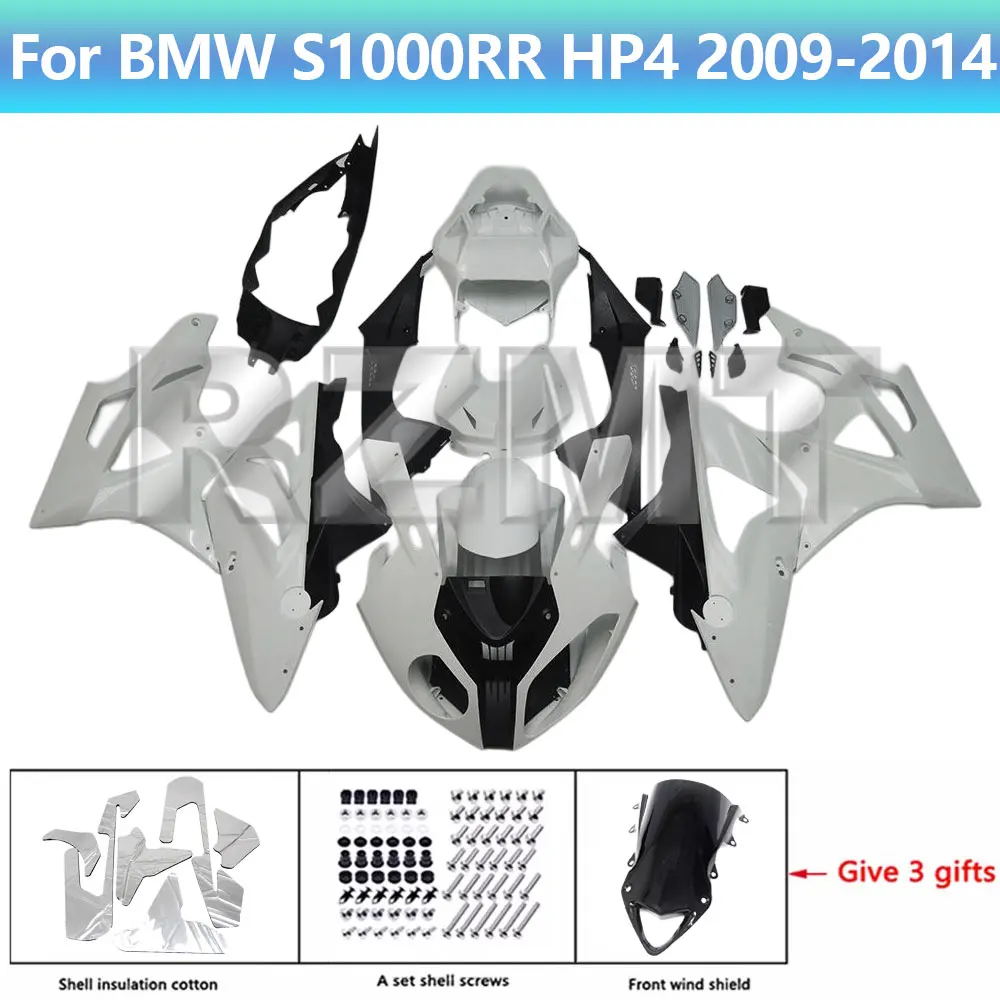 Unpainted Fairing For BMW S1000RR HP4 2009-2014 Motorcycle Fairing Set Bodywork Components Pack