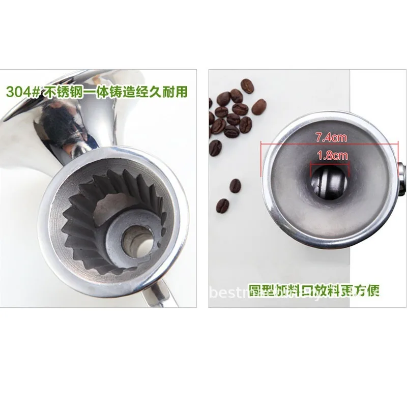 304 stainless steel manual coffee bean grinder hand mill rice pepper seasoning grinder