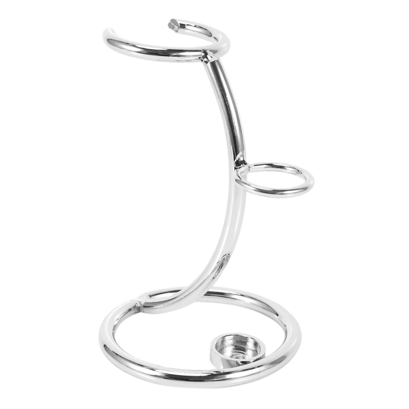 Universal Shaving Brush Stand Simple Metal Safe Razor And Brush Holder Stand Shaver Kit Organizer For Men