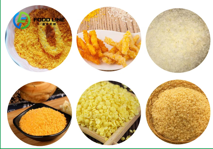 500 Kg/h Capacity New Type Puffed Panko Breadcrumbs Double Screw Extrduer Crumbing Machine Panko Bread Crumbs Maker Customize
