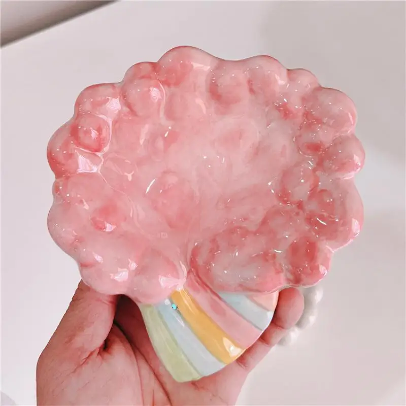 عالية الجودة صندوق الصابون الحمام المنزلي السيراميك استنزاف صندوق الصابون الحمام لطيف حامل صحن الصابون تخزين الرف صندوق مجوهرات #3