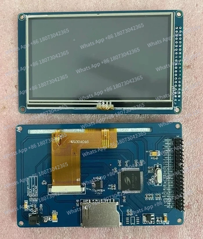 

maithoga 4.3 inch 16M 40PIN tft LCD Screen with Adapter Board (Touch/No Touch) SSD1963 Drive IC 480*272 MCU Bus Interface