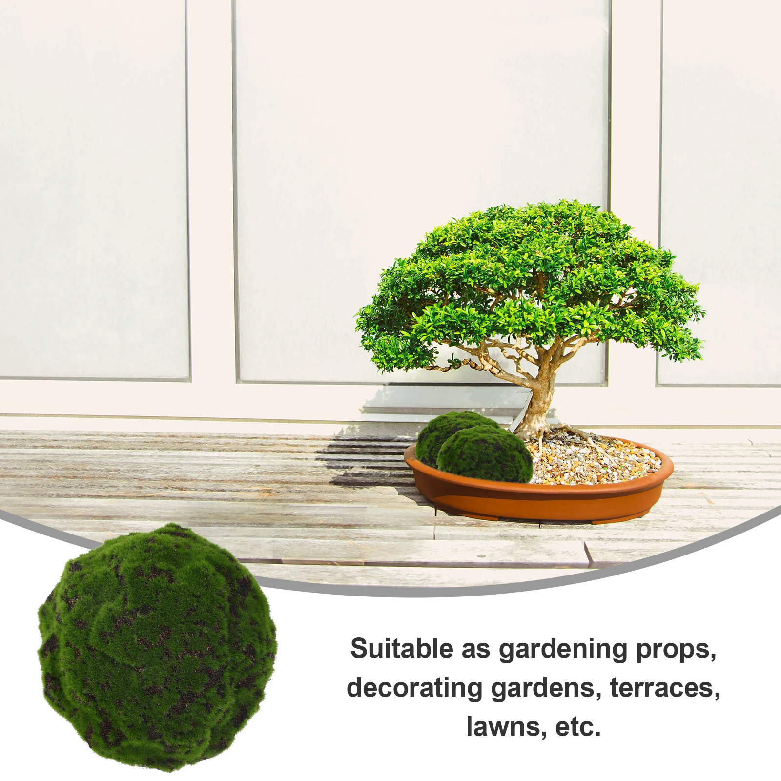 

Durable Faux balls for Indoor Outdoor Decor Lawn Terrace Craft Projects Decor Fake for Fake Plants Indoor