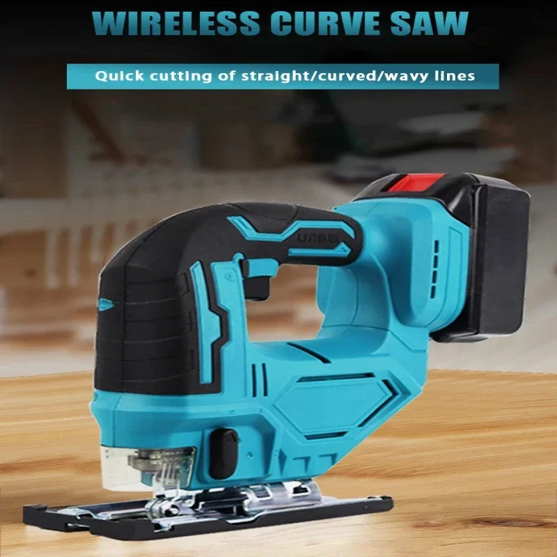 Lithium Electric Curve Saw Woodworking Electric Saw Brushless Scroll Rechargeable Cutting Machine Multi-function Carpenter's Saw