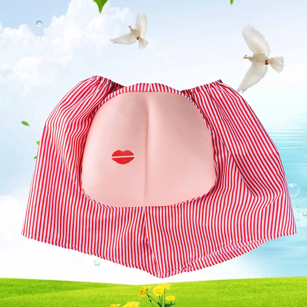 Slip drôle unisexe pour adulte, faux short de cul, fesses exposées, costume de fête