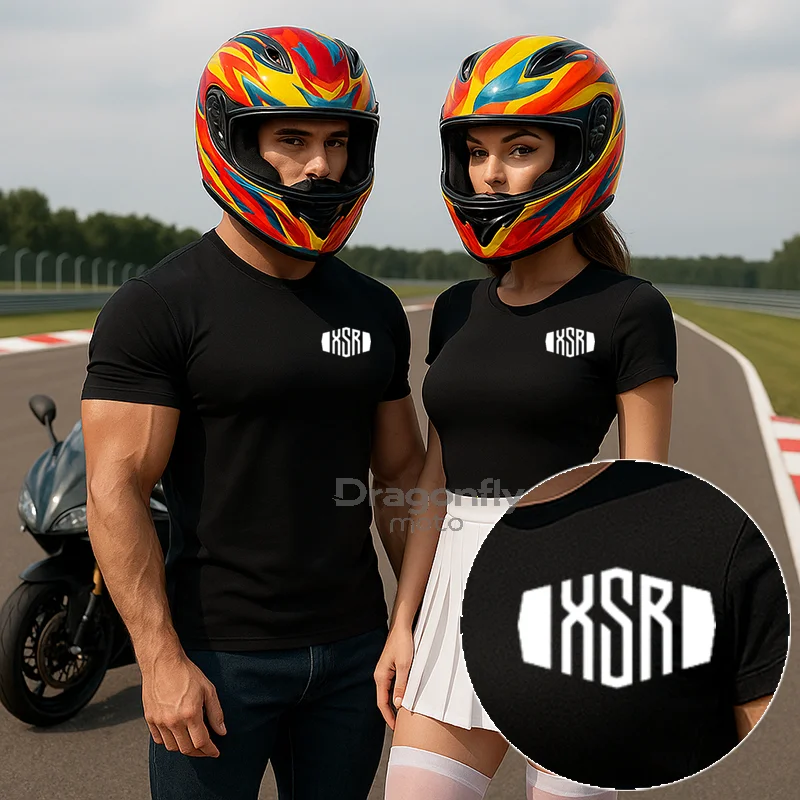 

XSR Logo Motorcycles T Shirts Fashion Men Summer Short Sleeve Cotton Bultaco Man Tshirt For YAMAHA XSR700 XSR 700 XSR900 XSR 900
