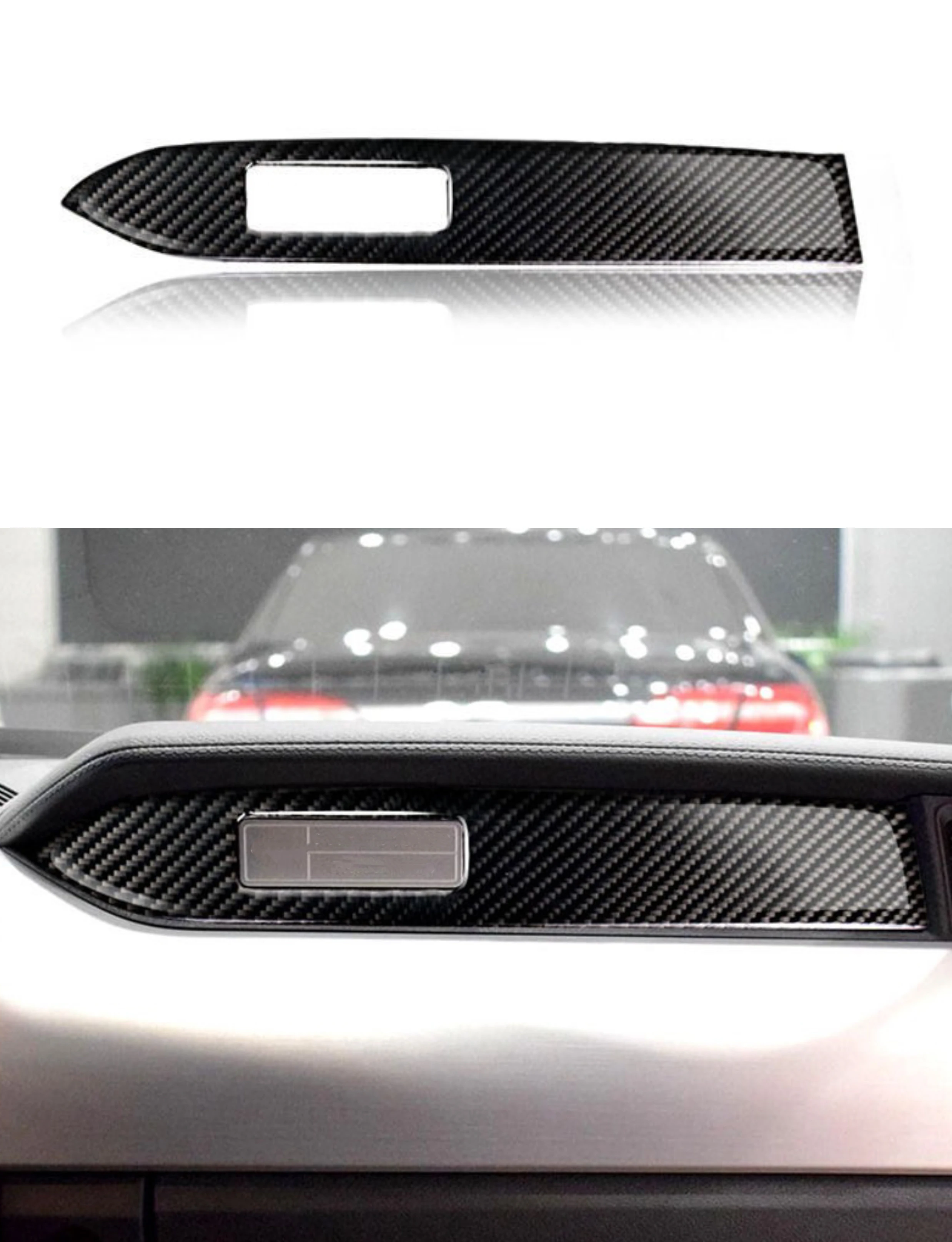 

for Ford Mustang 2015 2016 2017 2018 2019 2020 Dashboard Panel Decoration Cover Trim Sticker Carbon Fiber