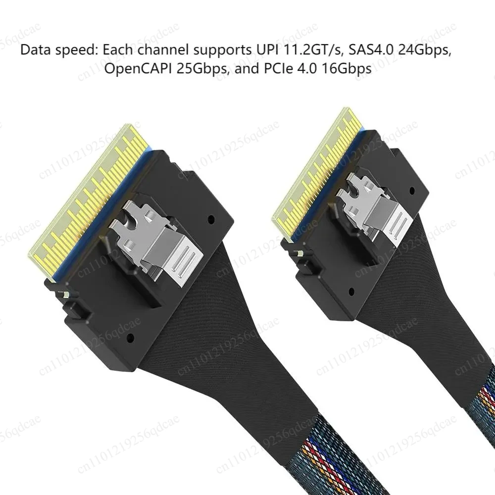 FOR Slim SAS SFF-8654 8i to SFF-8654 74P SAS4.0 server disk array data cable