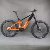 E-bike 29er Full Suspension Mountains Frame MTB Electric Carbon Frame Bafang M600 Bicycle XT M8100 1*12S Complete Bike E69