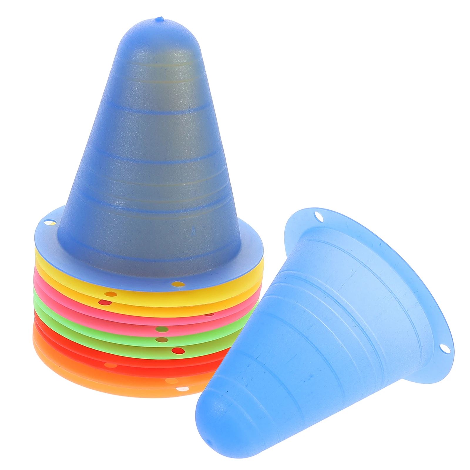 

12 Pcs Roller Skating Pile Colorful Cones for Sports Training Basketball Accessories Soccer Practice Equipment Pe Kids Child