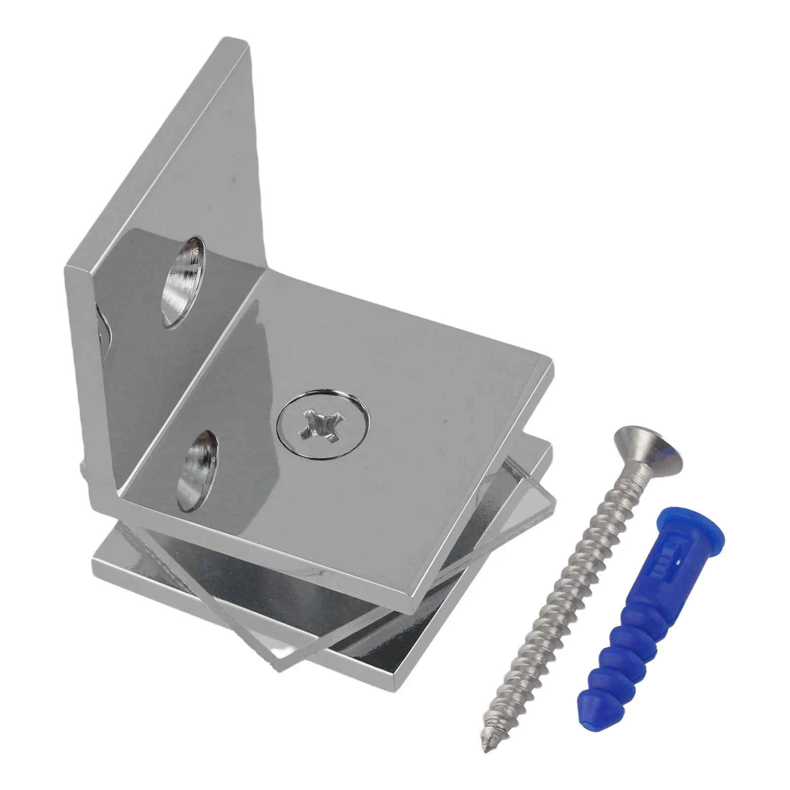 Glass Wall Support 90 Angle Clamp Easy Installation Glass Thickness Support Modern Bathroom Decor For Shower Enclosures Black